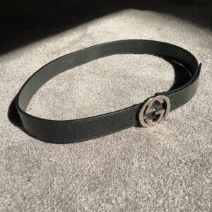 Authentic Vintage Gucci Leather Belt 95cm - Classic Style (With Note)